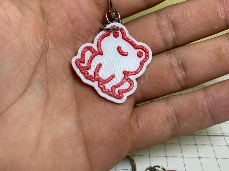 cute frog keychain