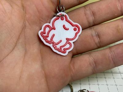 cute frog keychain