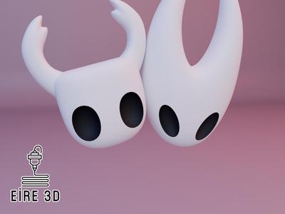 Hornet and the Hollow Knight's Little Knight Heads
