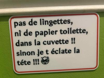 Stop wipes stop toilet paper