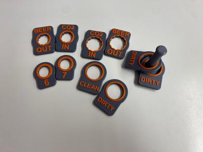 Corny Keg Tags|Co2+Beer|Dirty+Clean|Numbers + MORE