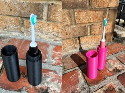 Threaded Toothbrush Travel Container