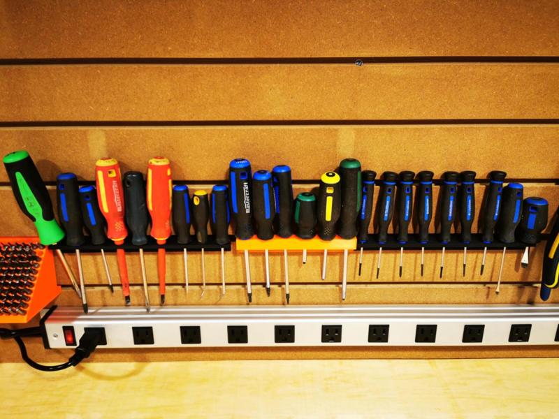 Slat Wall Screwdriver holder