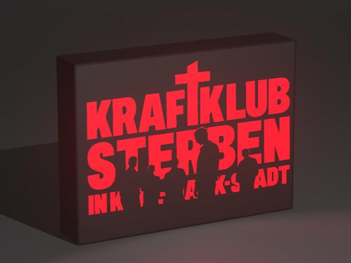 Kraftklub Lightbox "Sterben"