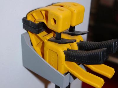 Dewalt mini trigger clamp wall mounted rack