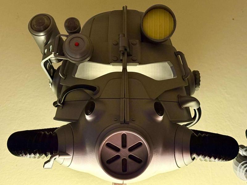 T-45 Power Armor Helmet Small Side Hoses