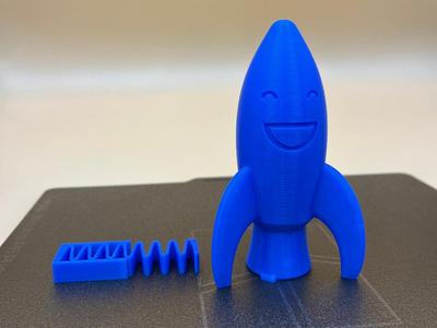 Toy Rocket with Spring - "Hoppy" the happy Rocket