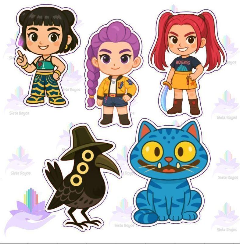 set 5 HUNTRIX CALLET CUTTER / KPOP DEMON HUNTERS / KPOP WARRIORS