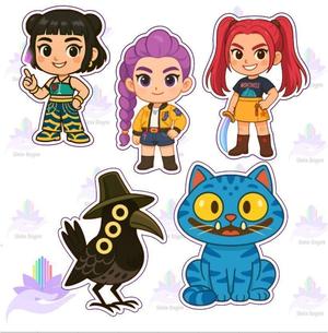 set 5 HUNTRIX CALLET CUTTER / KPOP DEMON HUNTERS / KPOP WARRIORS