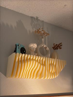 Elegant Wavy Floating Shelf