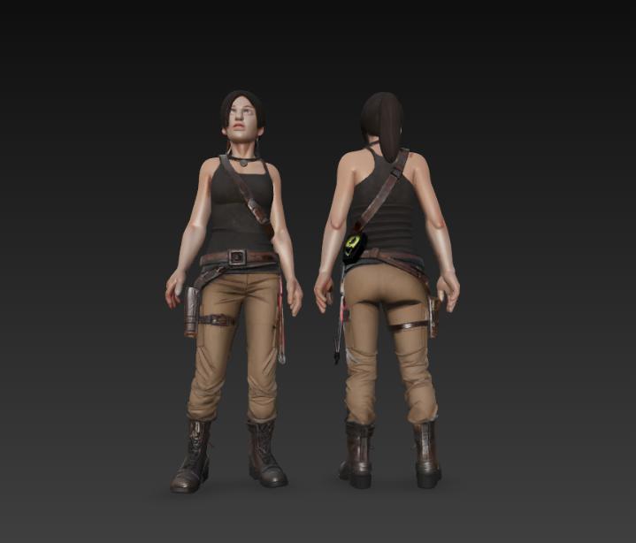 Lara Croft 3D Model - Ready to print figure (Tomb Raider)