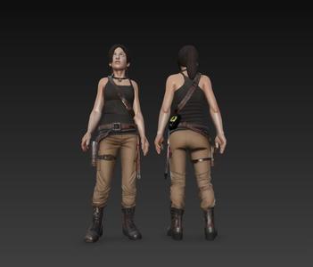 Lara Croft 3D Model - Ready to print figure (Tomb Raider)