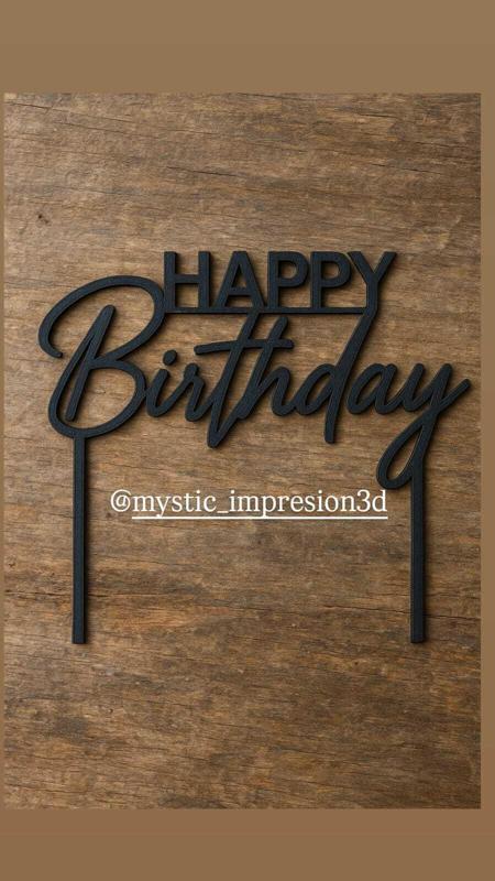 HAPPY BIRTHDAY TOPPER