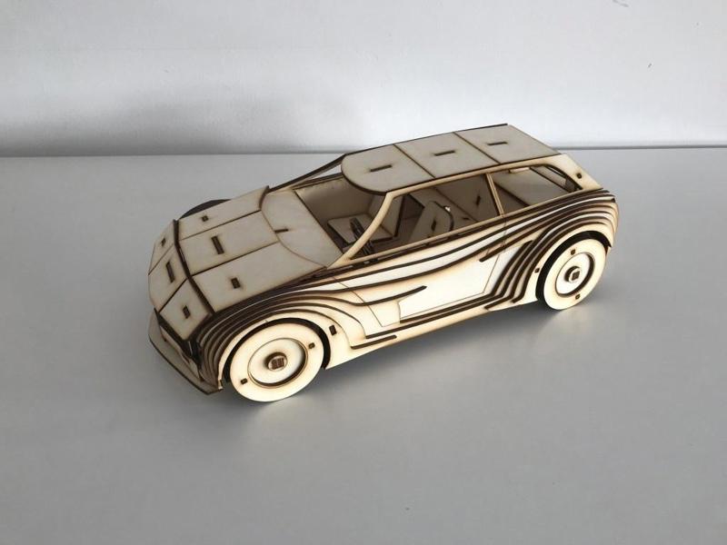 Volkswagen Golf Wooden Toy Car