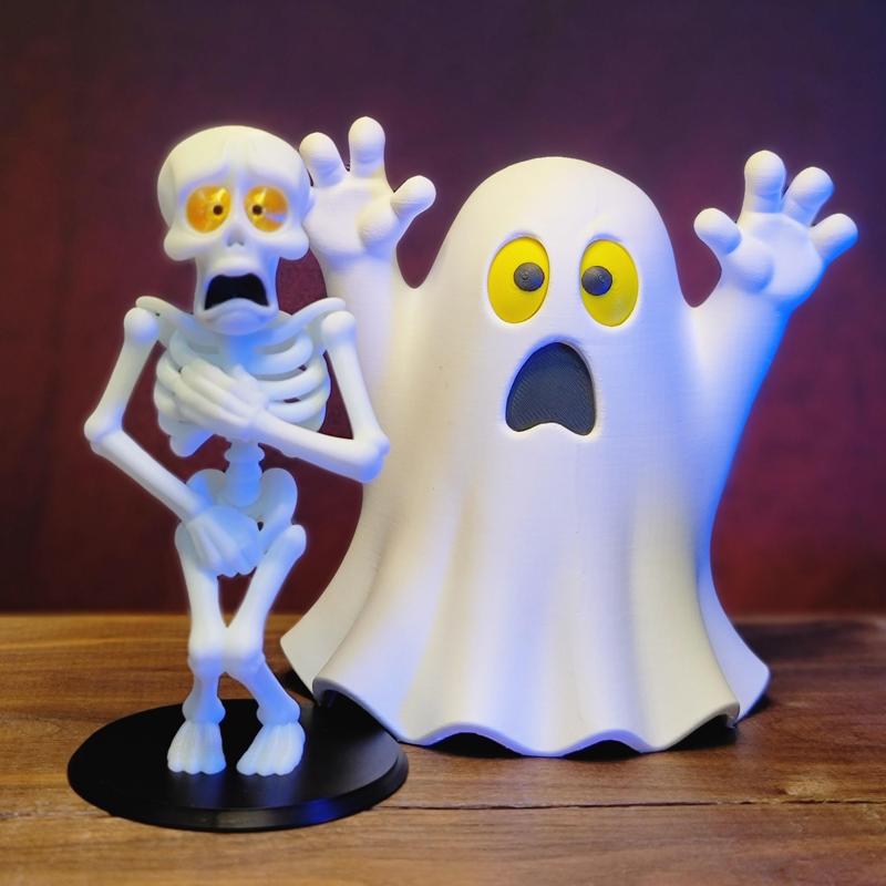 Bashful Skeleton Bobblehead Ghost
