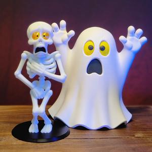 Bashful Skeleton Bobblehead Ghost