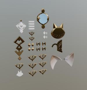 Lynette Accessories for Genshin Impact cosplay