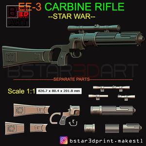 Boba Fett blaster - EE 3 - Carbine Rifle - Star Wars - Clone Trooper - prop gun for Cosplay