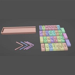 Cursive Lettering Stamp Set