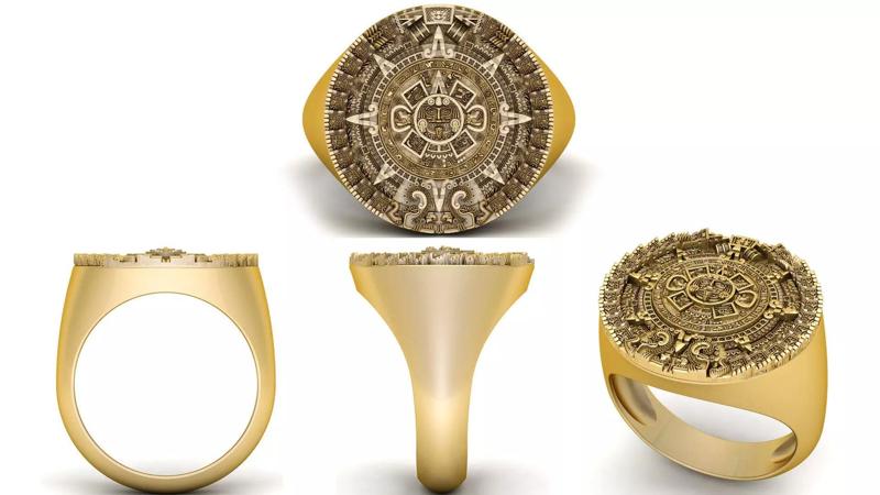 Mayan Calendar Ring
