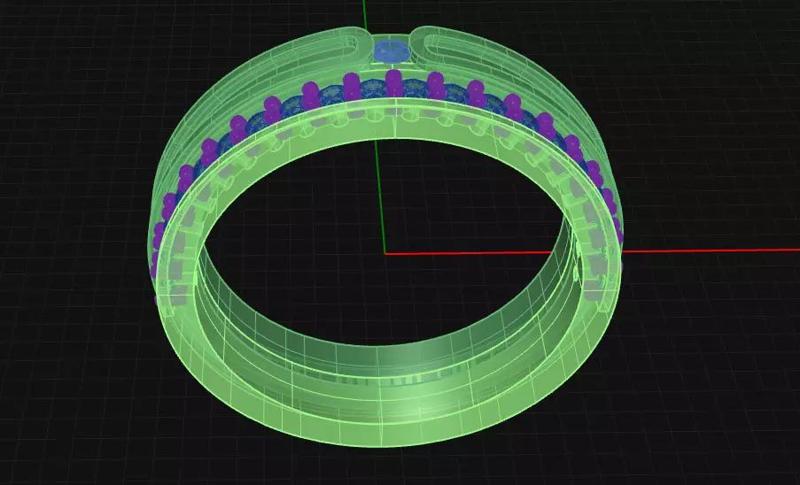 42 Prong Diamond Wedding Ring