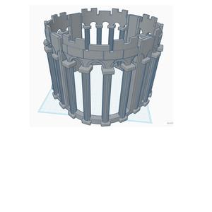 Playmobil Arched column wall,Muro de columnas arqueado,Gewölbte Säulenwand old type castle compatible  Church,Templo,Castilo,Burg,Catedral,,  steck system