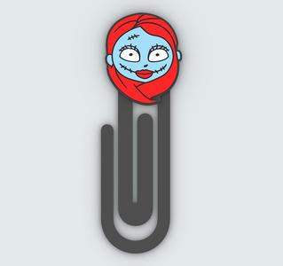 Paperclip SALLY - bookmark - 3MF pre-painted , STL
