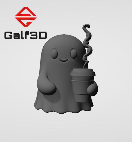 👻 Fantasmita drinking coffee | 3D Model for printing