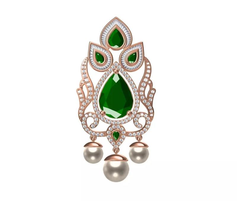 Women Unique Pendant STL JCD Details