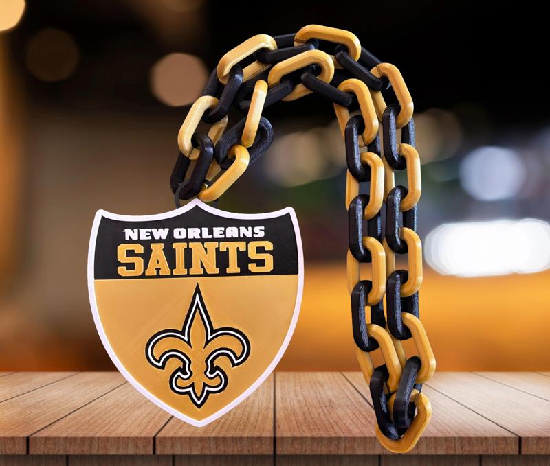 NEW ORLEANS SAINTS NFL SHIELD CHAIN