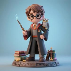 Magic Boy Figurine – Printable Wizardry Student