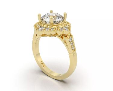 Regel Frame Diamond Ring