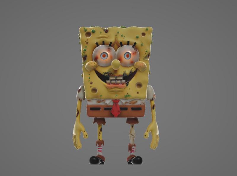 Zombie SpongeBob Statue