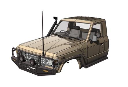 Toyota Land Cruiser 60 Series front ute Cabin