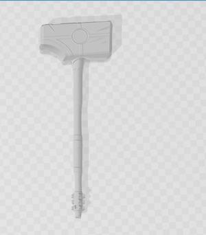 1/12 gi joe classified, marvel legends  style rifle/weapon ronan's hammer