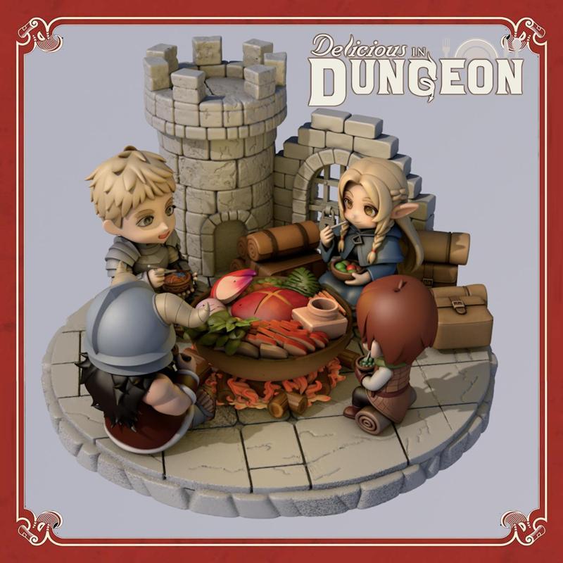 Delicious in Dungeon - Chibi Diorama Cooking Scene