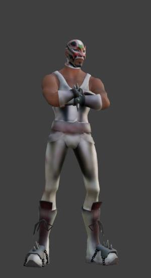 Wrestler Fortnite STL Wrestling Wrestler - Masked Attitude Pose