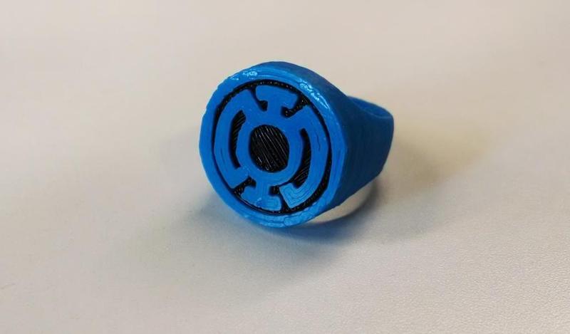 Blue Lantern Ring for Dual Extrusion