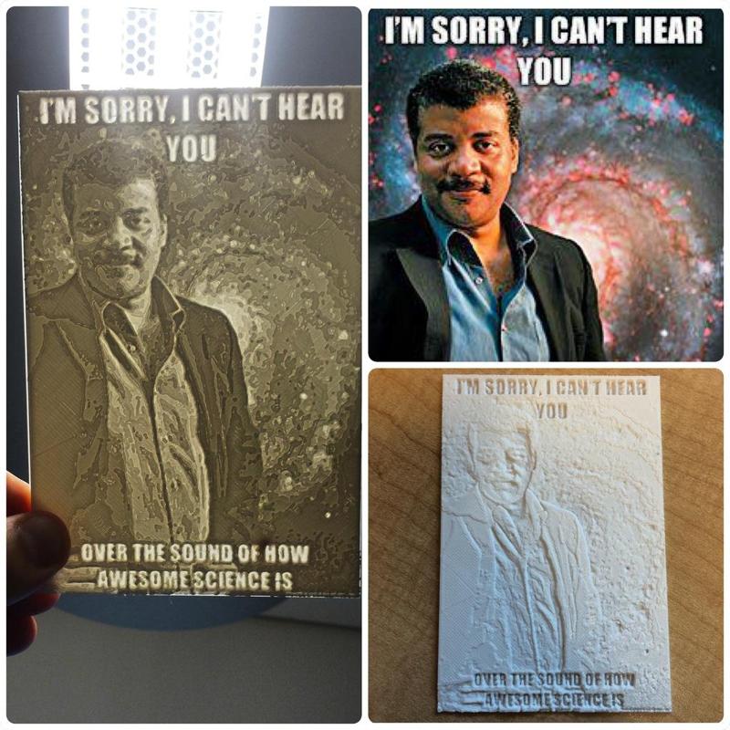 Neil Degrasse Tyson lithopane