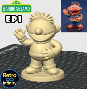 Epi / Ernie - Sesame Street / Sesame Street 3D figure Retro Infinity style (90mm) : vinyl collectible