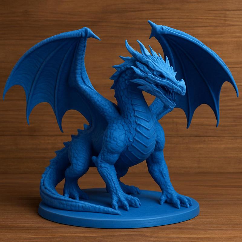 Blue Dragon Figure 3D Print STL
