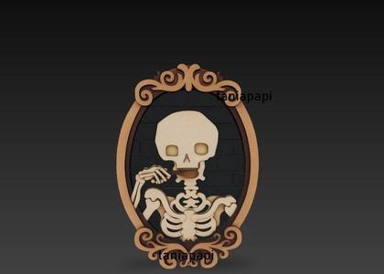 Skull wall decoration