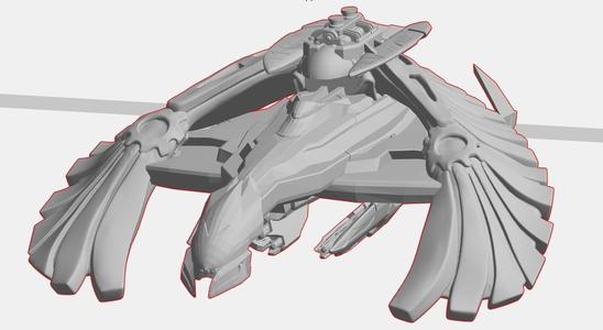 Romulan Prey Slayer - star trek bird of prey type starship