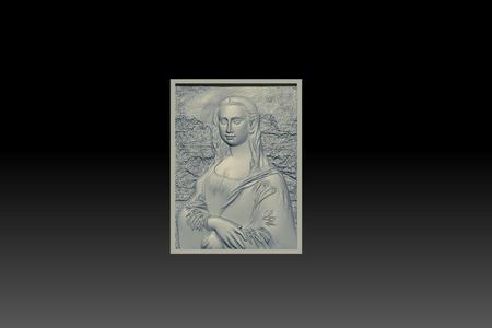 Mona Lisa 3D Model STL for 3D Printing & CNC Carving