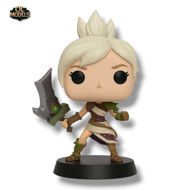 Riven Chibi Figure League of Legends 3D Model