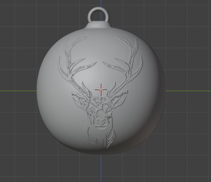 Christmas ball with deer