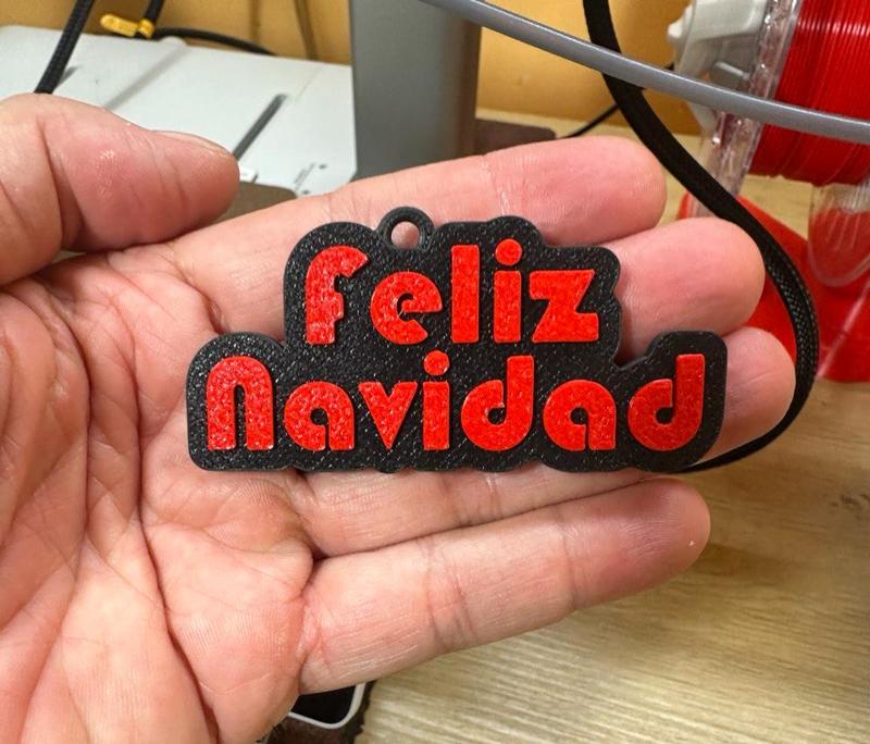 Happy Christmas keychain