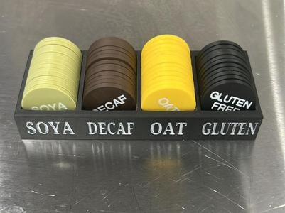 Coffee Tokens and Holder