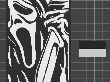 Ghostface Black & White Wall Art