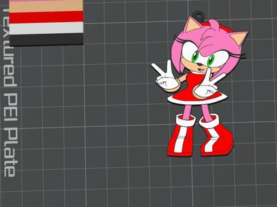 Amy Rose (Sonic) Keychain
